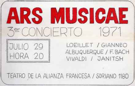 3er Concierto de Ars Musicæ (1971)