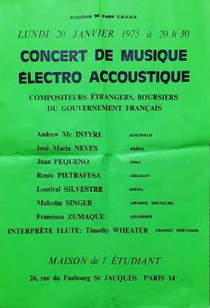 Concert à la Maison de l'Étudiant (1975)