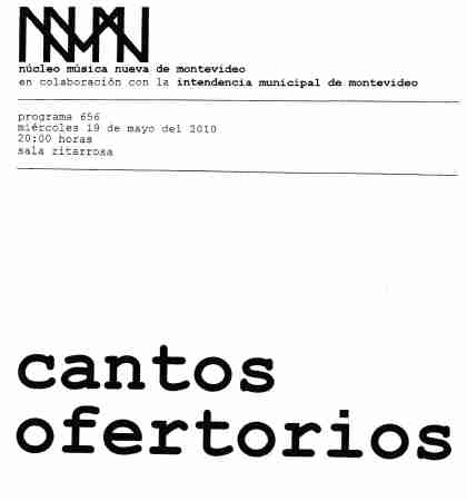 NMN n°656 - Cantos Ofertorios